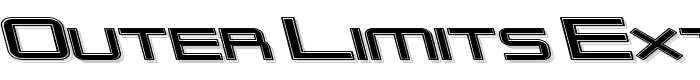 Outer Limits Extended Italic font